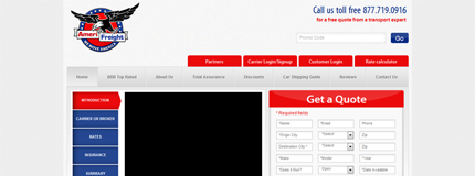 Amerifreight.net - Auto transport Companies Broker Website