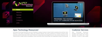 Apextech Business profile website - CMS