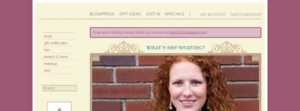 Online shop developed in wordpress - Lovehue
