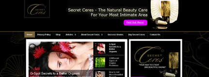 Ecommerce based website - Mysecretceres