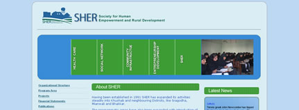 NGO profile website - Sher.pk